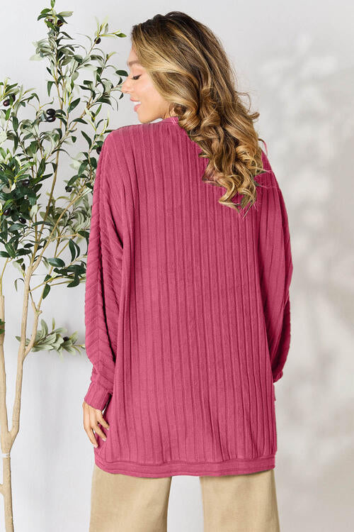 Basic Bae Ribbed Cocoon Cardigan