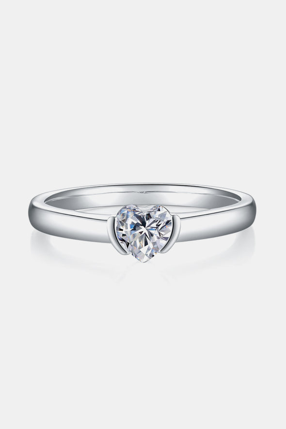 Moissanite 925 Sterling Silver Solitaire Ring