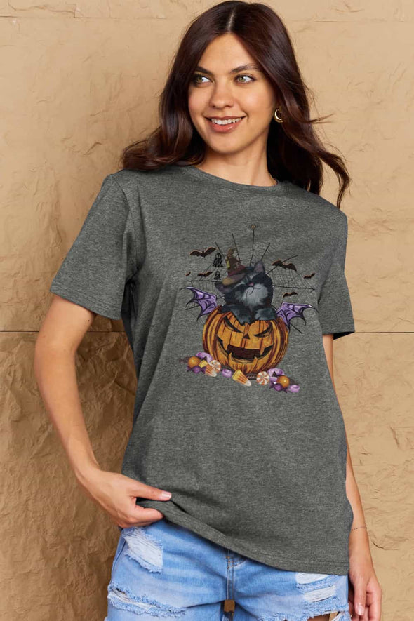 Simply Love Jack-O'-Lantern Graphic T-Shirt