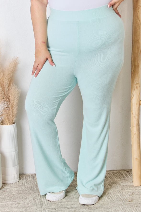 RISEN High Waist Ultra Soft Knit Flare Pants