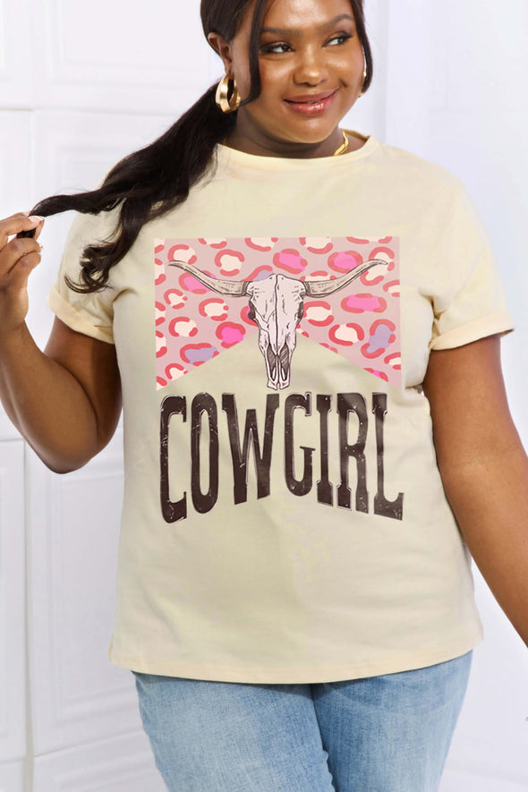 Simply Love COWGIRL Graphic Cotton Tee