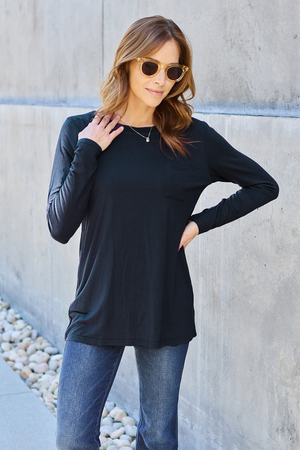 Basic Bae Round Neck Long Sleeve Top