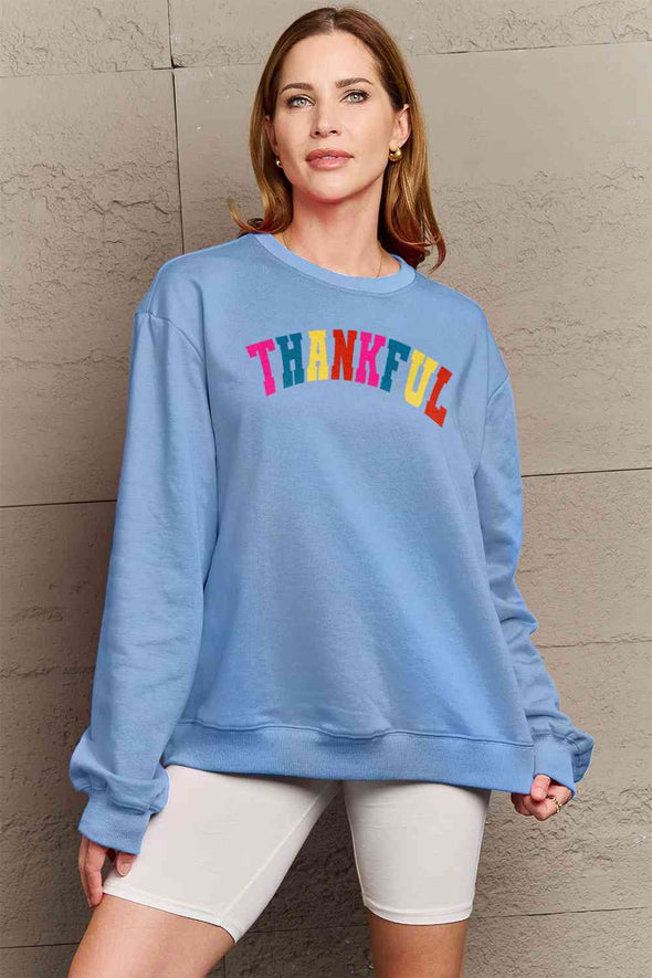 Simply Love THANKFUL Graphic Sweatshirt