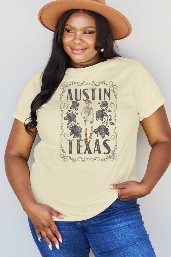 Simply Love AUSTIN TEXAS Graphic Cotton T-Shirt