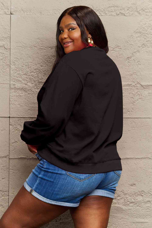 Simply Love Snowflake Graphic Sweatshirt