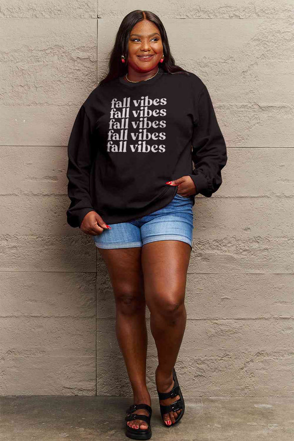 Simply Love FALL VIBES Graphic Sweatshirt
