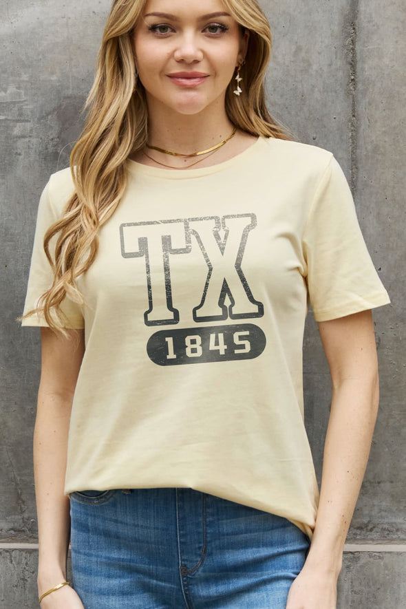 Simply Love TX 1845 Graphic Cotton Tee