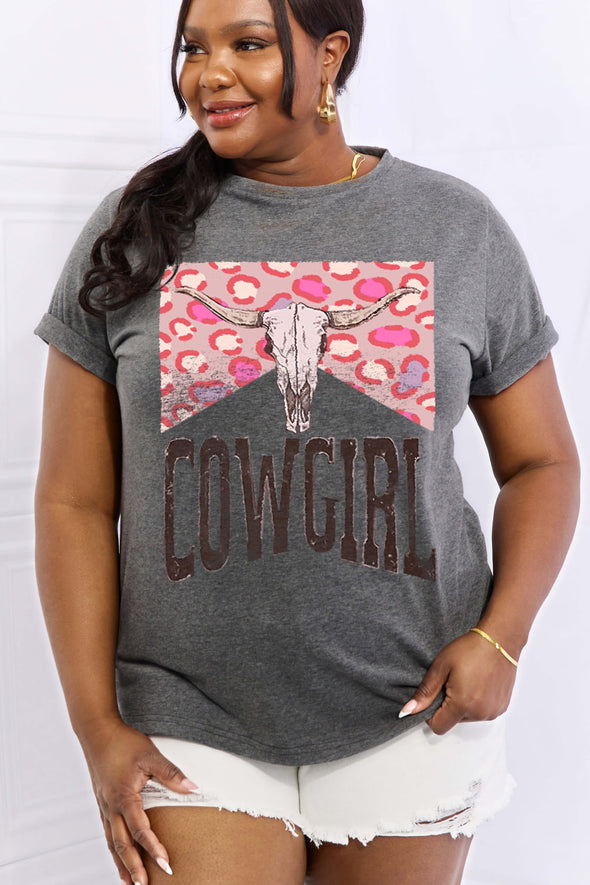 Simply Love COWGIRL Graphic Cotton Tee