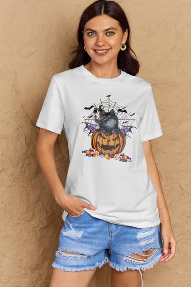 Simply Love Jack-O'-Lantern Graphic T-Shirt