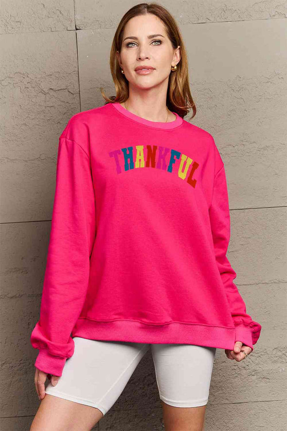 Simply Love THANKFUL Graphic Sweatshirt